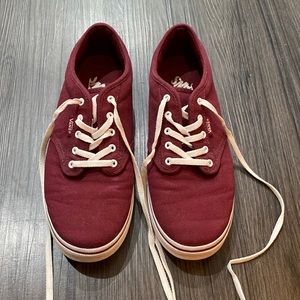 Burgundy Vans